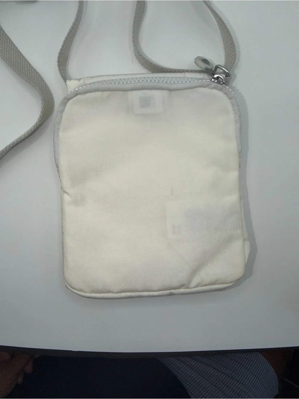 Kipling Cream Compact Messenger Crossbody Bag for Men